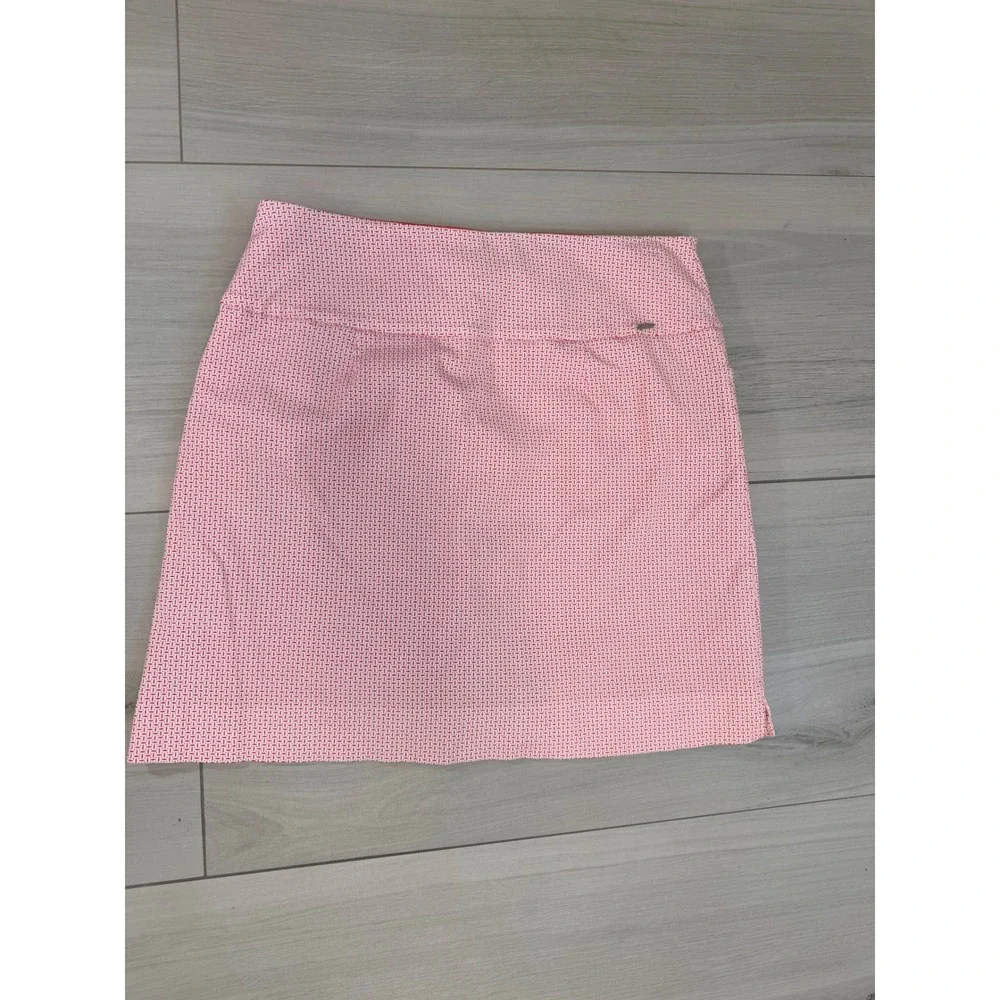 S.C. & Co. Athletic Skort Pink White Sz L Tennis Golf Sporty Activewear - Picture 3 of 8